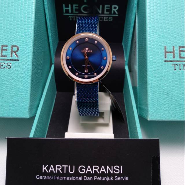 Jam tangan wanita Hegner HW 1648 L original