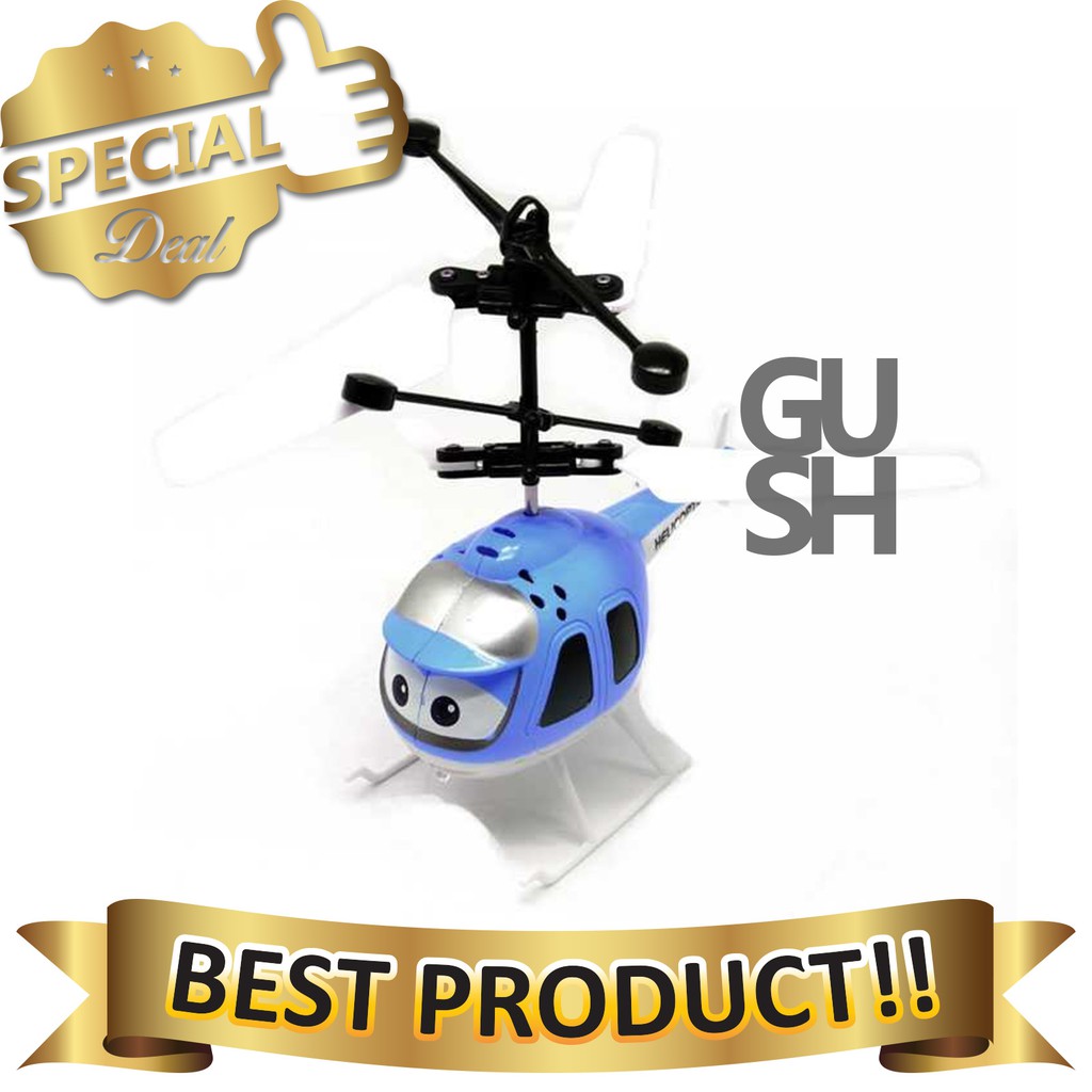 Mainan Helikopter Anak Kontrol Sensor Tangan - Mainan Helikopter Terbang Sensor Tangan