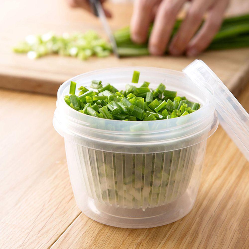 Kotak Penyimpanan Bawang Putih Jahe Bahan Plastik Transparan Untuk Dapur