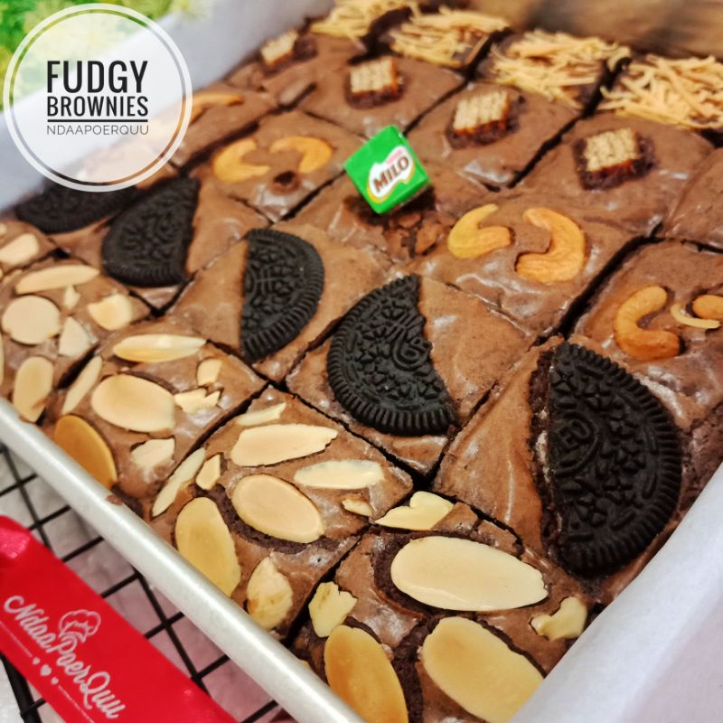 

Fudgy Brownies / Brownies Panggang / Brownies Sekat isi 25