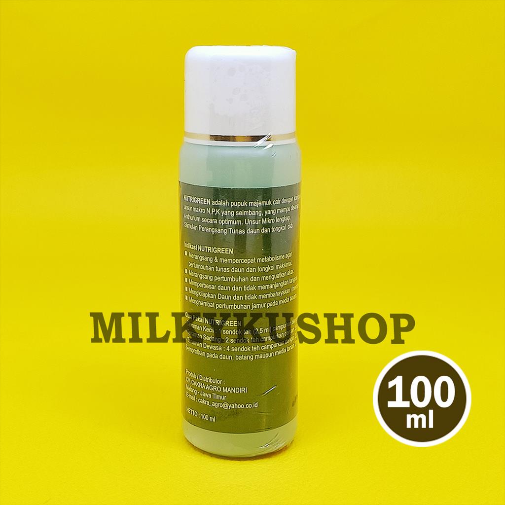 PUPUK CAIR NUTRIGREEN 100 ML KEMASAN PABRIK NUTRI GREEN ANTHURIUM