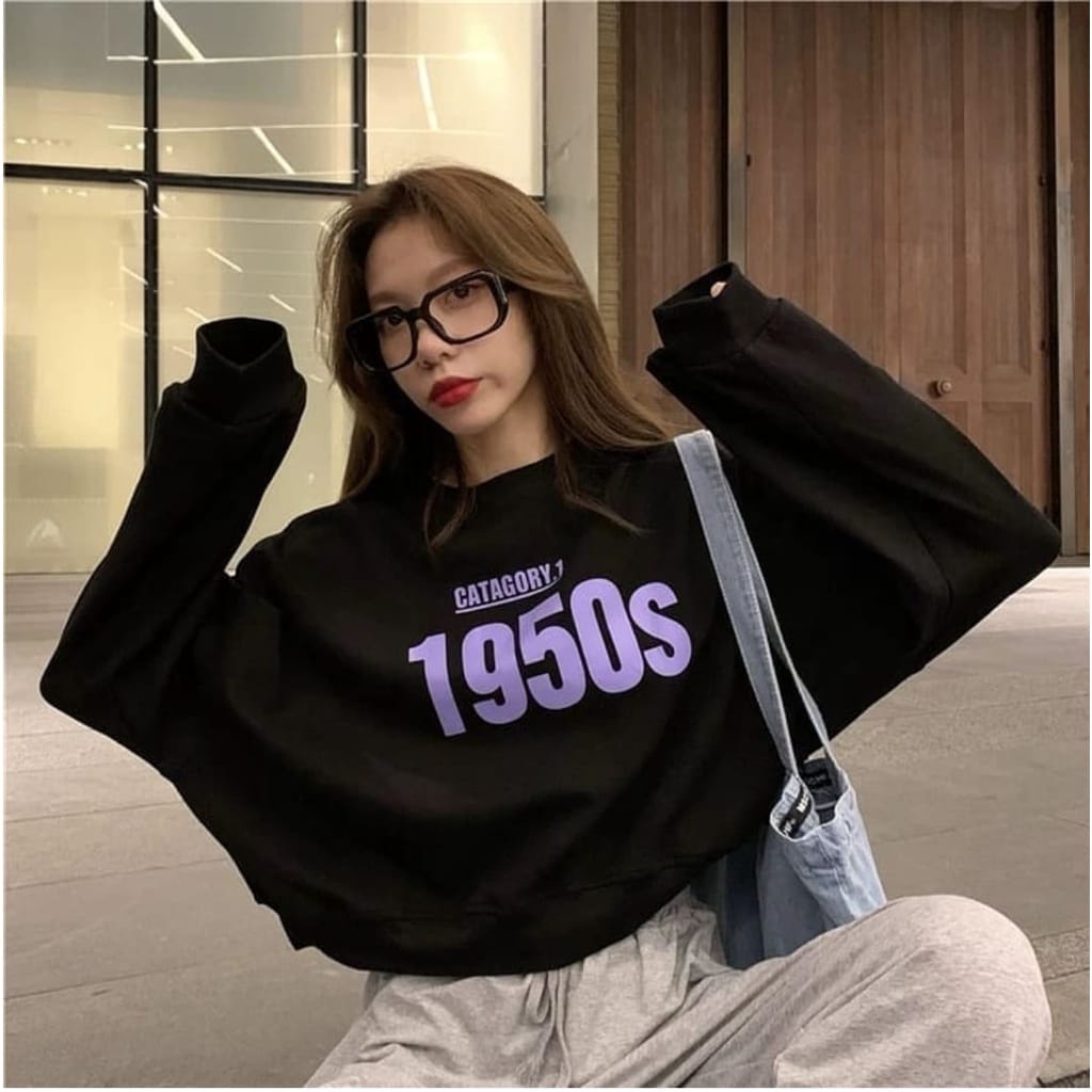 1950s SWEATER CROP TOP || sepinggang