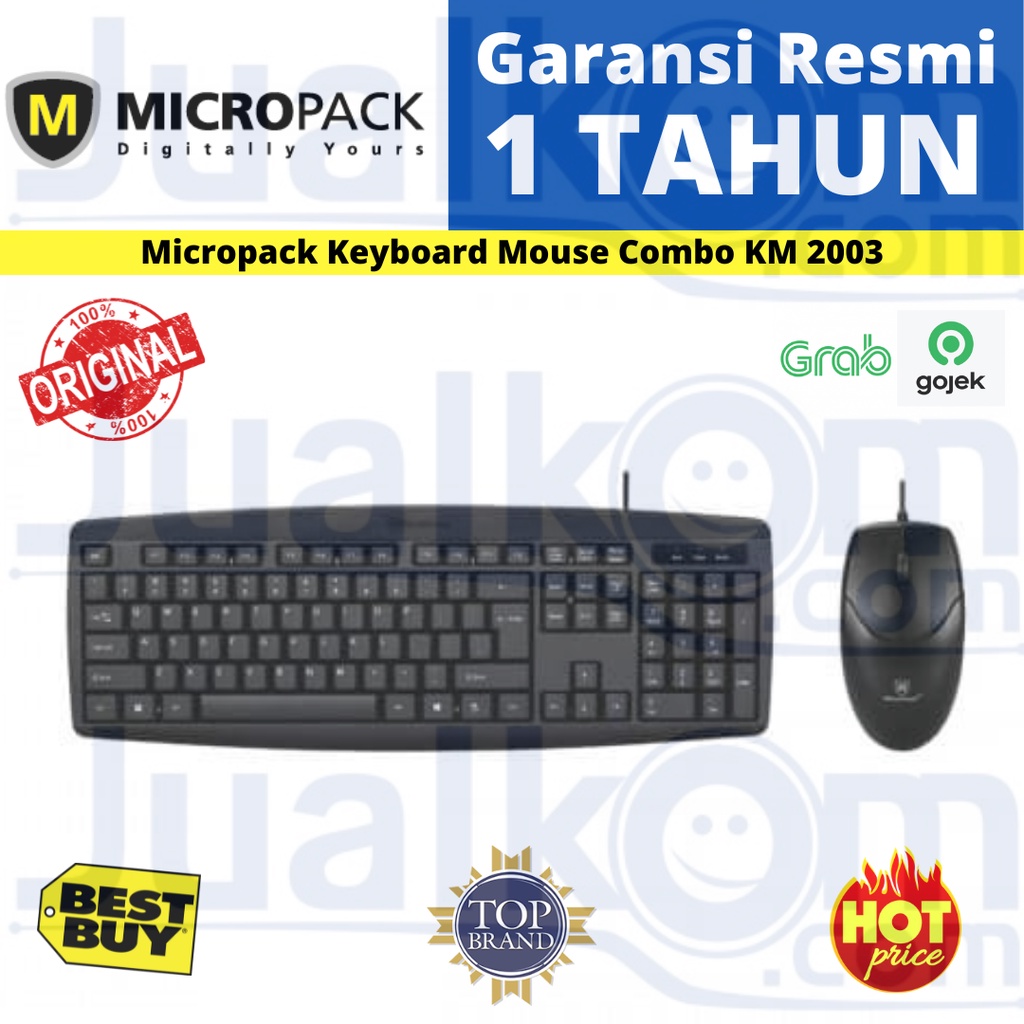 Keyboard Mouse Combo KM 2003 KM2003 Micropack Original Resmi