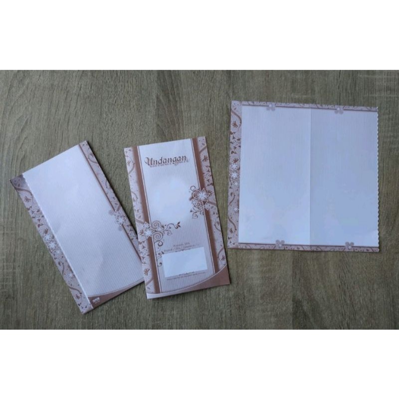 Undangan Blangko Seri RHK 06 Coklat Harga Murah