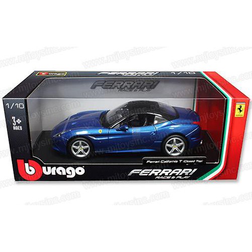 Mantap Diecast Mobil 1/18 Ferrari California T Hardtop Biru Bergaransi
