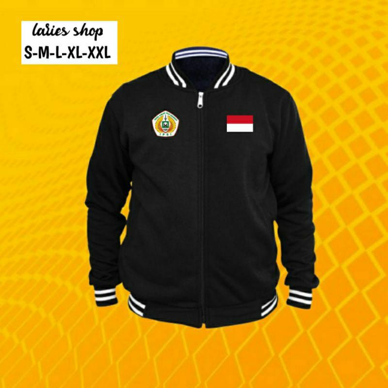 JAKET BASEBALL IPSI LOGO PUTIH INDONESIA PENCAK SILAT