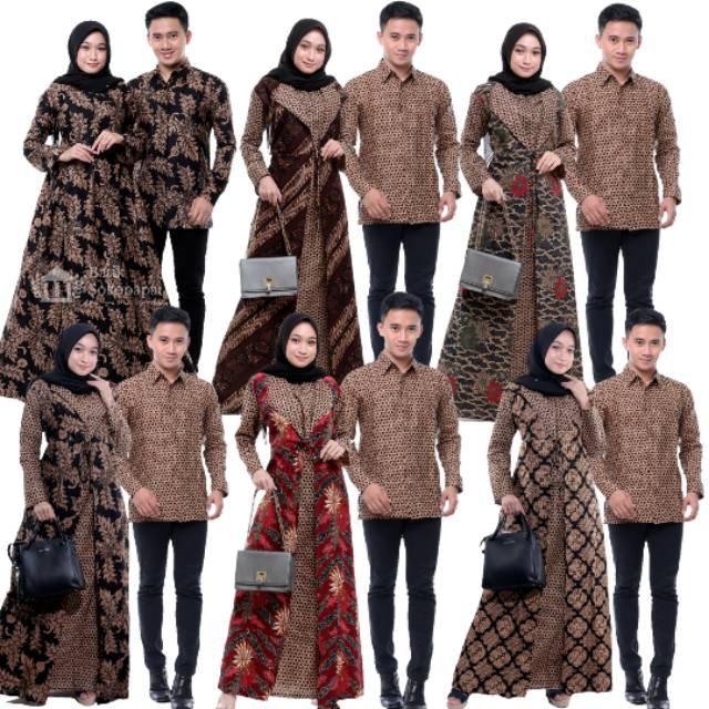 Maura Couple - Sania Ruffle Batik Couple Ori Ndoro Jowi DNT Garansi Termurah Shopee