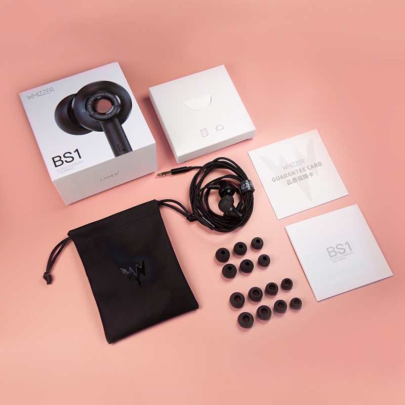 Whizzer Bs1 Earphone In Ear Hifi Ukuran 13.6mm
