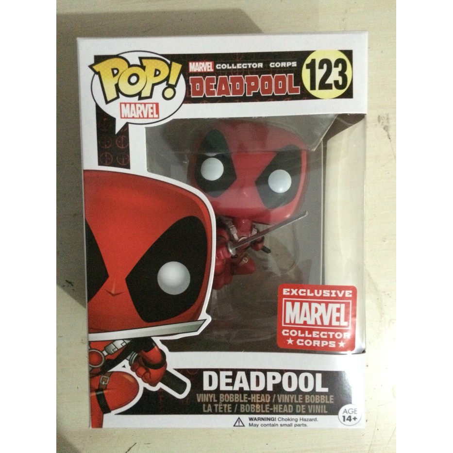 Funko POP Marvel: DEADPOOL - Deadpool Leaping COLLECTOR CORPS