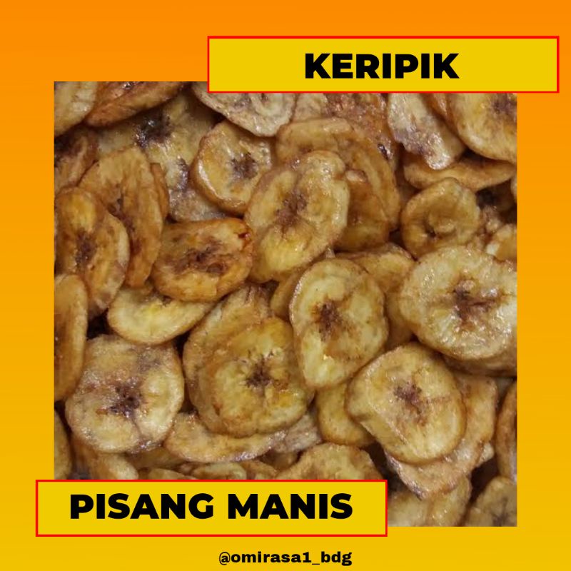 

Keripik Pisang Manis 250gr 500gr 1kg oleh-oleh Bandung Omirasa 1