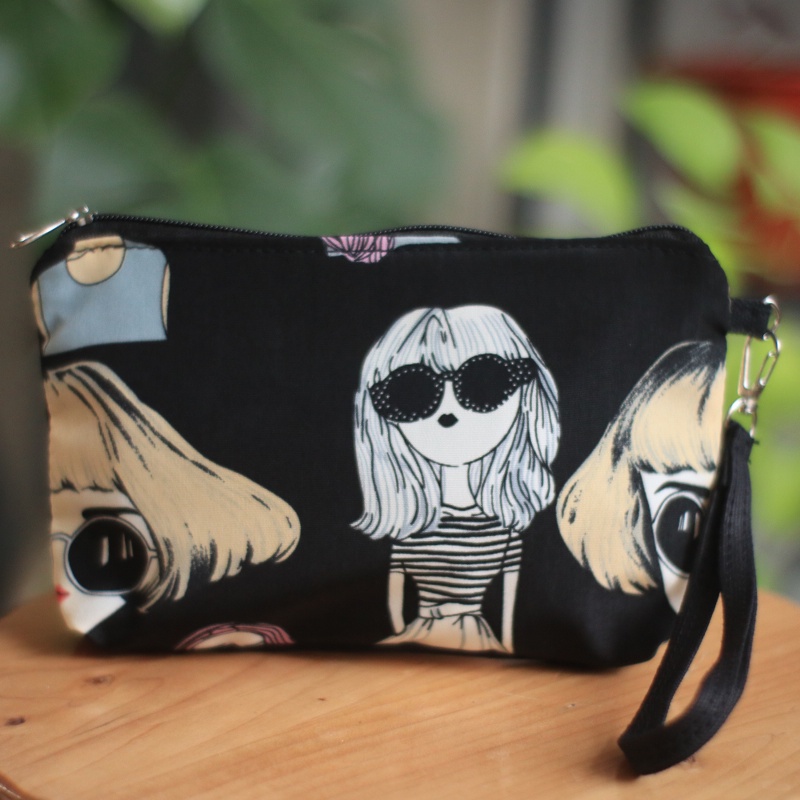 Dompet Pouch Wanita SPNB Kanvas RETRO