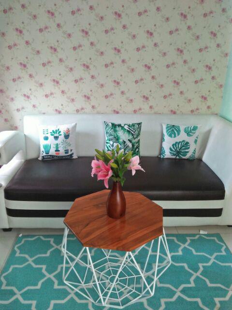 Vas Bunga Kayu Jati Model Labu