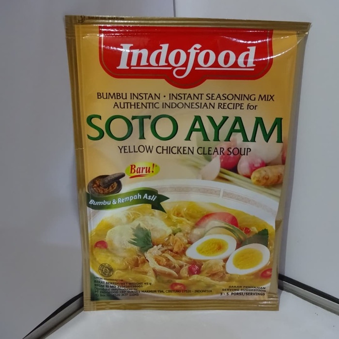 

Fe01Gg Indofood Bumbu Instan 45 Gr - Soto Ayam F30E1F111