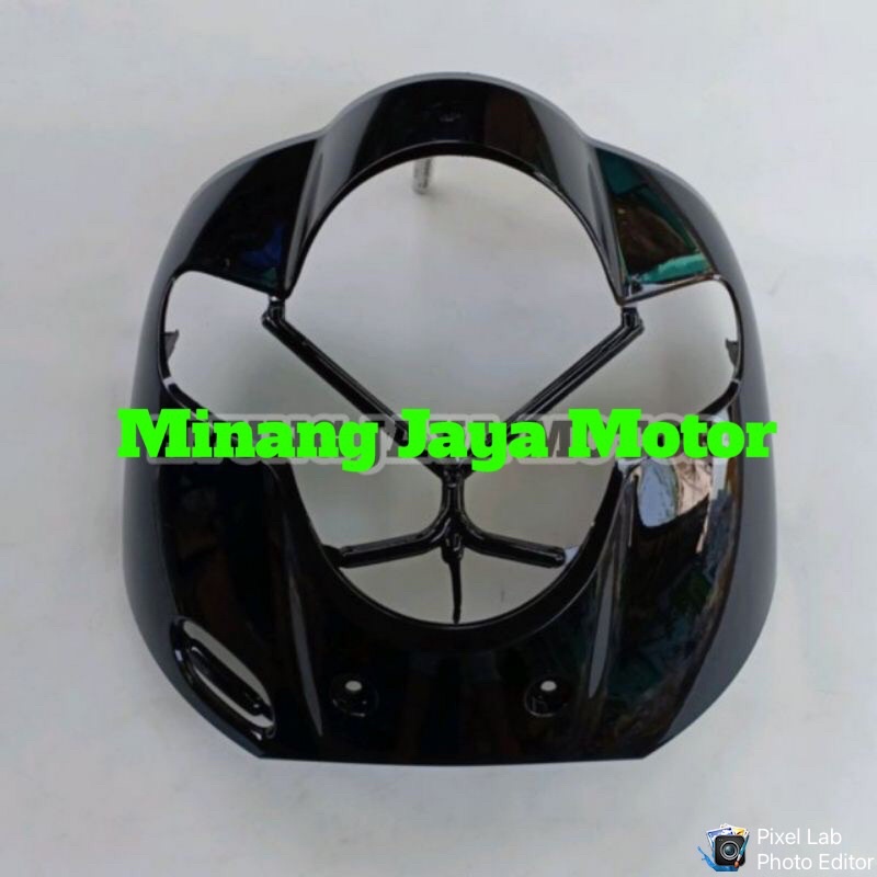 TAMENG / TEBENG DEPAN HONDA SCOOPY FI NEW TH 2017 - 2019 HITAM KILAP