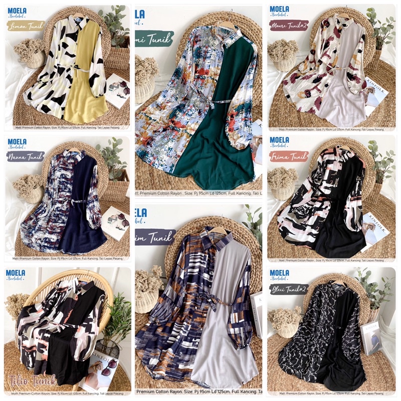 NEW on JUNE ‼️ TUNIK cantik kekinian 8 motif