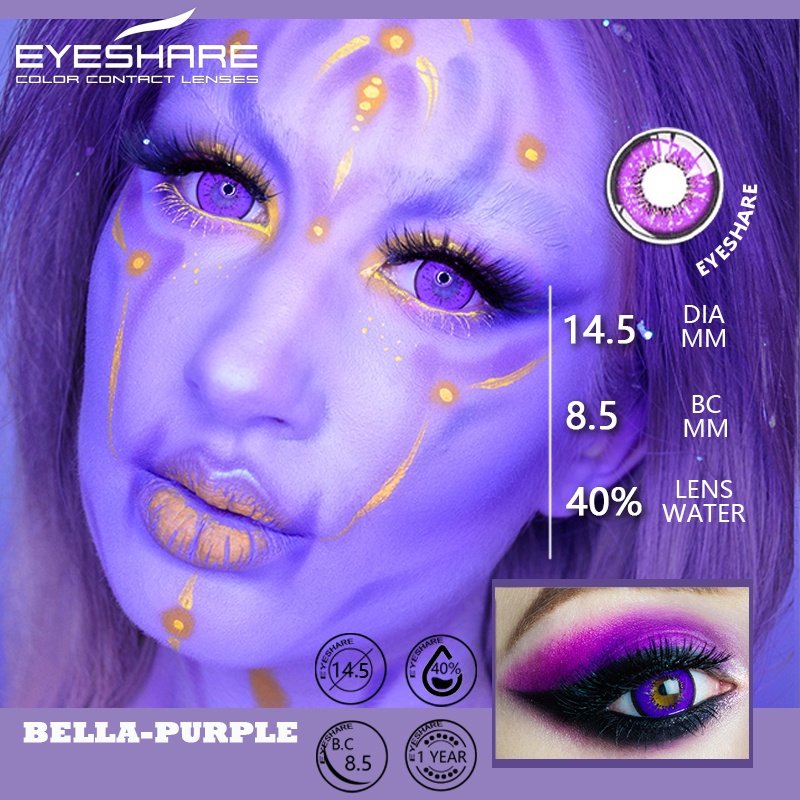 SRS (COD YES) soft lens mata cairan dan alat soflens diameter 14.5mm softlens halloween soflens korea aesthetic softlens minus(0.00) free lenscase cosplay soflen bella blue