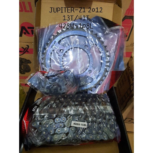 GEAR PAKET SCOYCO KUALITAS SEPUHAN CHAIN SPROCKET SET JUPZ JUPZ1 SUPRA FITNEW VEGA ZR MEGAPRO-2