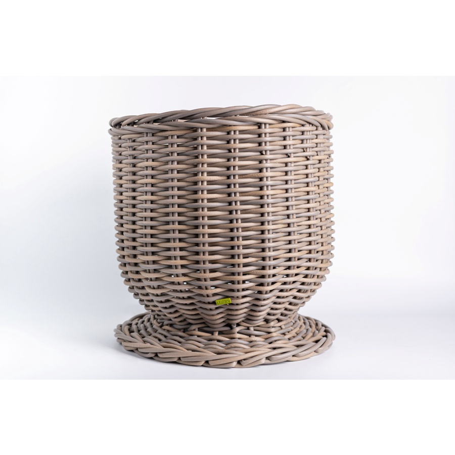 Pot Pedestal Basket in Bright Grey - Double Xtra Large