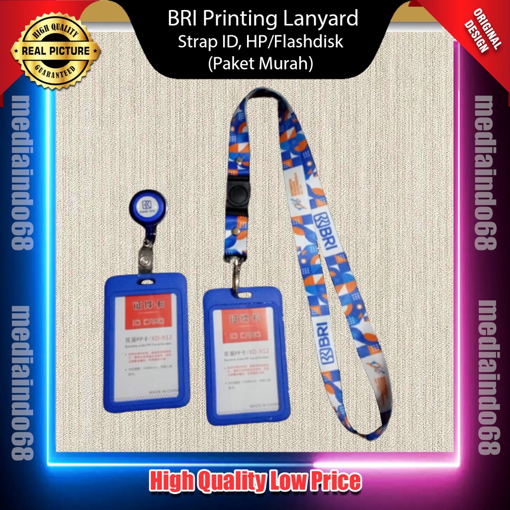 

BRI Printing Lanyard Strap ID, HP/Flashdisk(Paket Murah)