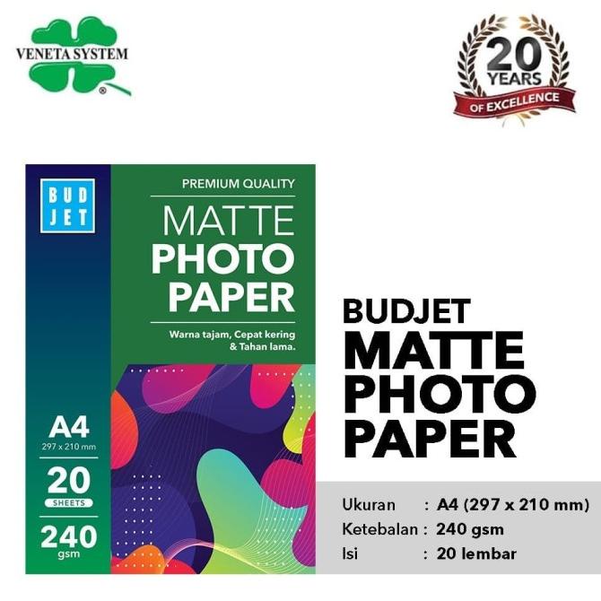 

Premium Product!!! Kertas Matte Photo Paper - Budjet Matte Photo Paper A4 240 Gsm - Paling Dicari