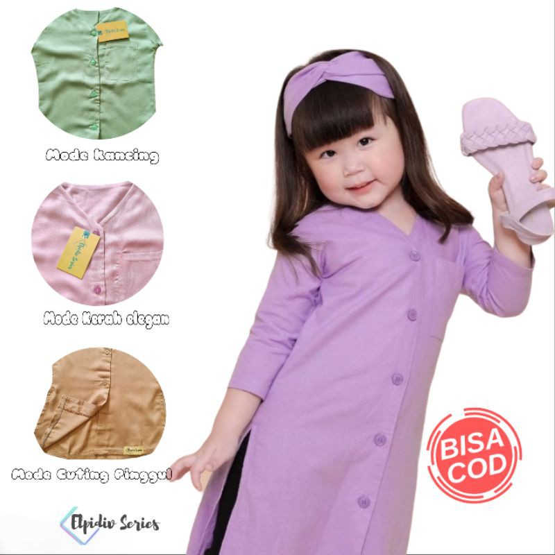 Tunik Anak Polos / Baju Anak Tunik / Busana Anak Tunik