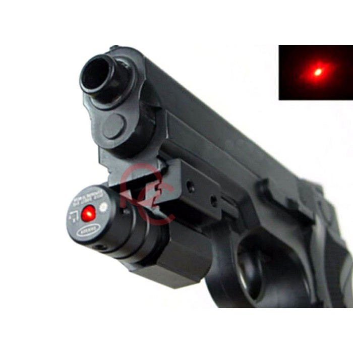 TaffLED Tactical Red Dot Laser Gun Picatinny Mount Airsoft Rifle 635-655nm Range Up to 100M - HJ11