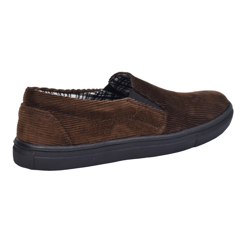 Morningbell - Sepatu pria Murah berkualitas slip on casual mojo brown black sole