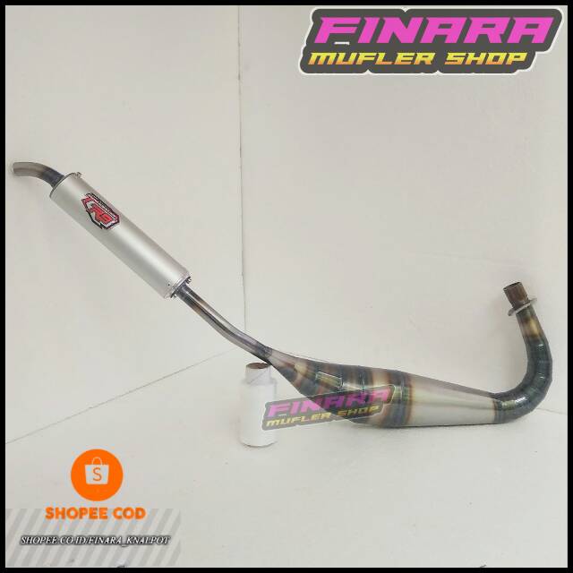 Knalpot satria R satria Hiu Repsol R9 plat karat