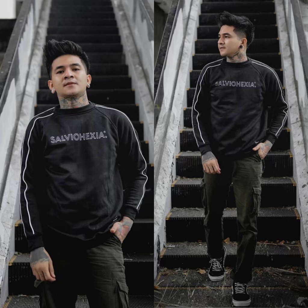 Crewneck Sweater Tebal New Simple SLVHX - Sweatshirt Hoodie Distro Original Salvio Hexia Terbaru