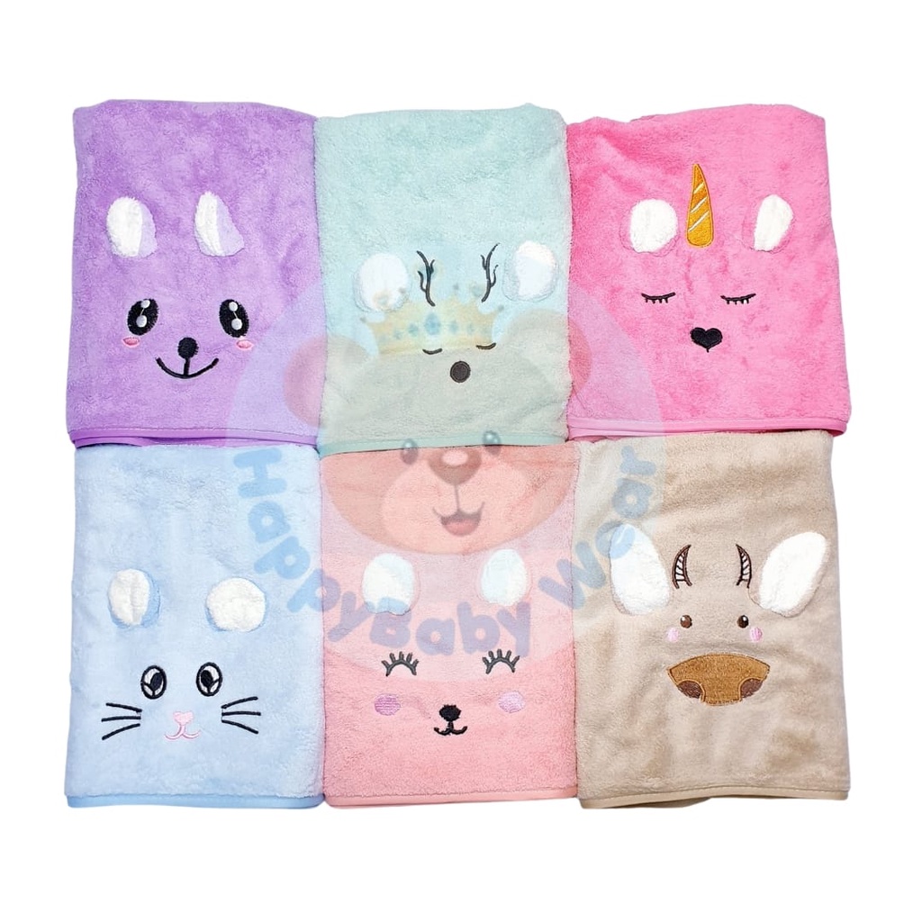 Handuk Sport Boneka Kuping 35X75/50x100/60X120/70X140 Mikro Bulu / HANDUK WAJIK