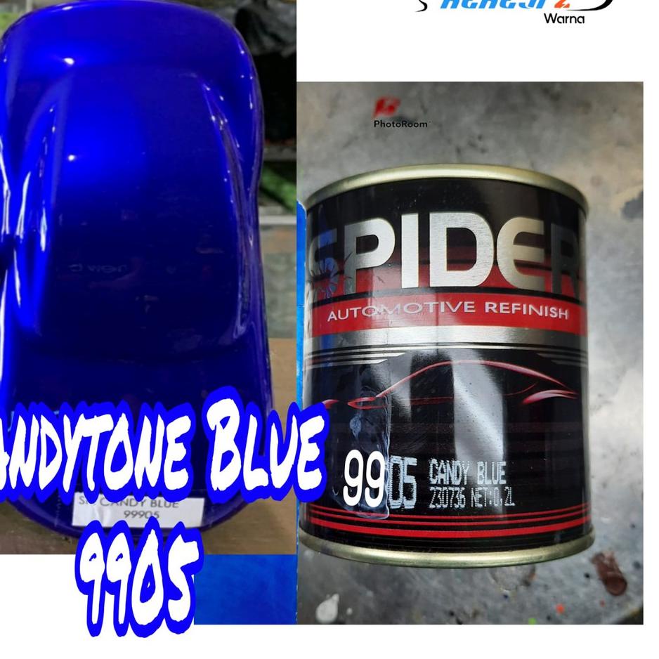 Baru - Cat Biru Candy Tone Blue Spider Candytone Blue Transparan Candi Cendi Cendy Cenditon 시