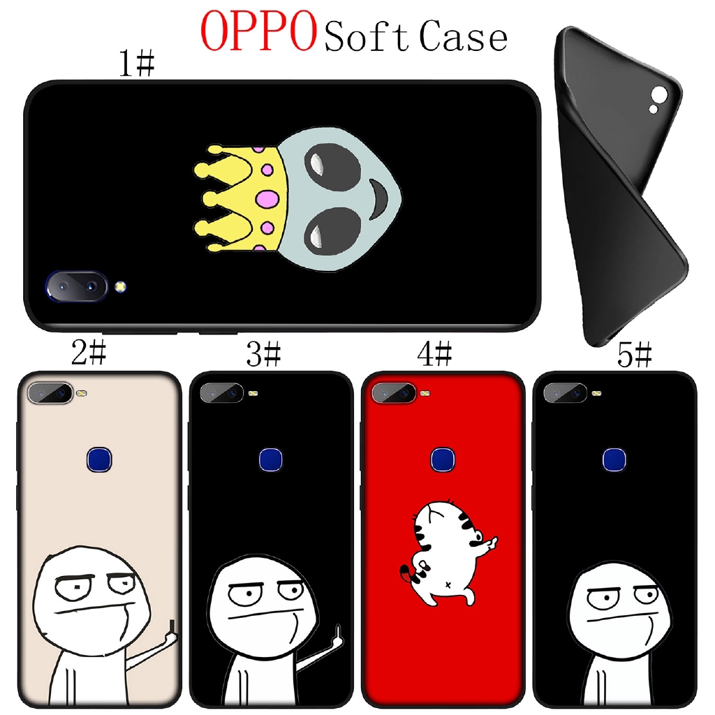 Case Hp Gambar Wajah Lucu Untuk Oppo R9 A77 F3 F11 A3s F5 A73 A59