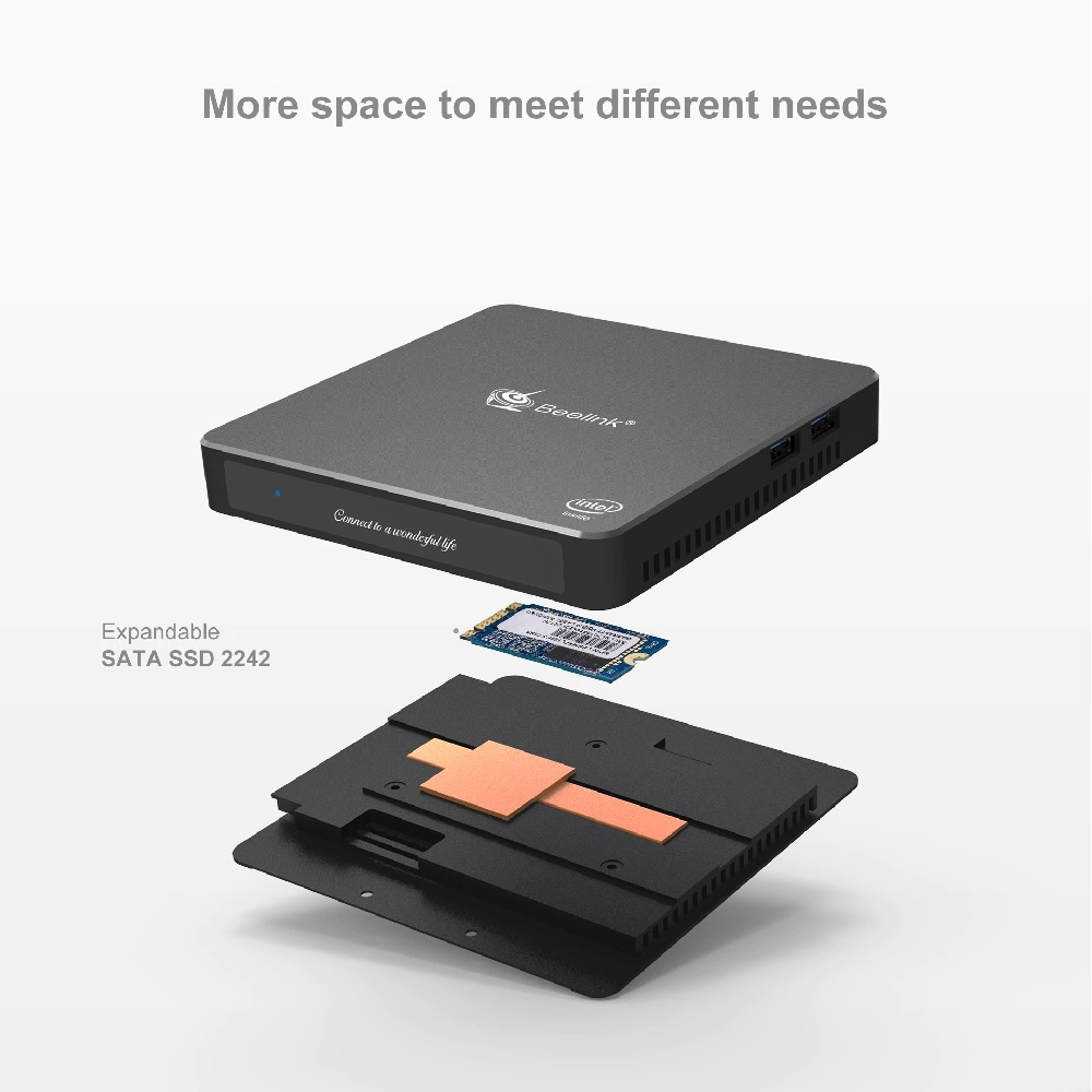 BEELINK T34 Mini PC - RAM 6GB ROM 128GB - Intel N3450 Windows 10 - Mini PC TERBARU DARI BEELINK