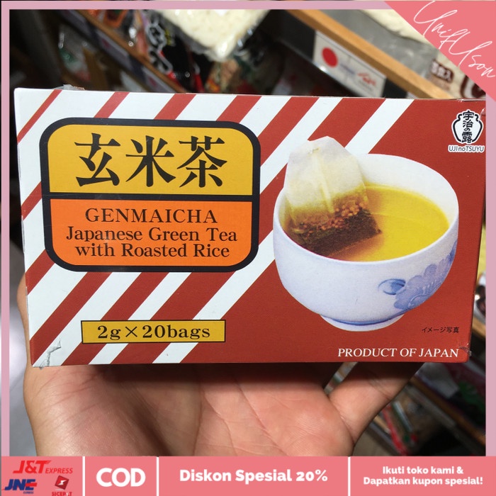 

⭐COD⭐ genmaicha tea japanese green with roasted rice / tea hijau jepang