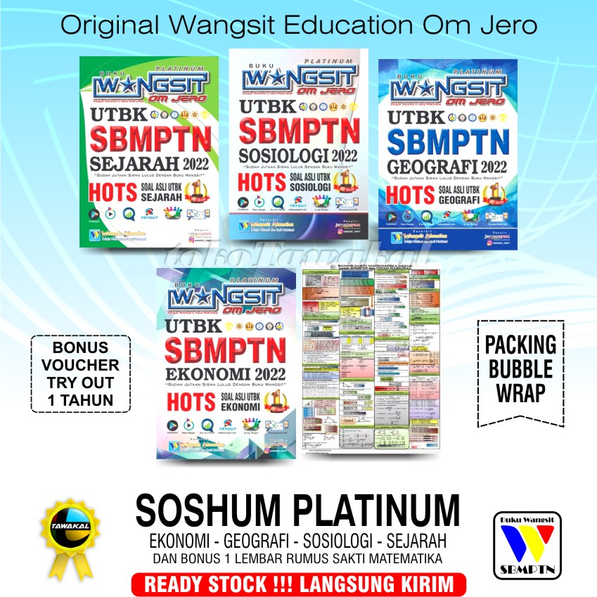 buku wangsit / soshum platinum 2022 / wangsit ips / buku sbmptn / buku sbmptn wangsit 2022