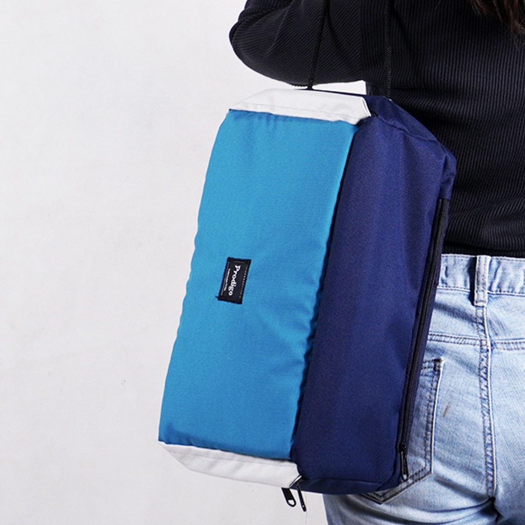 Prodigo * Tas Sepatu Bali navy anti bau | Shoes Bag | Tas Olahraga | Unisex-2