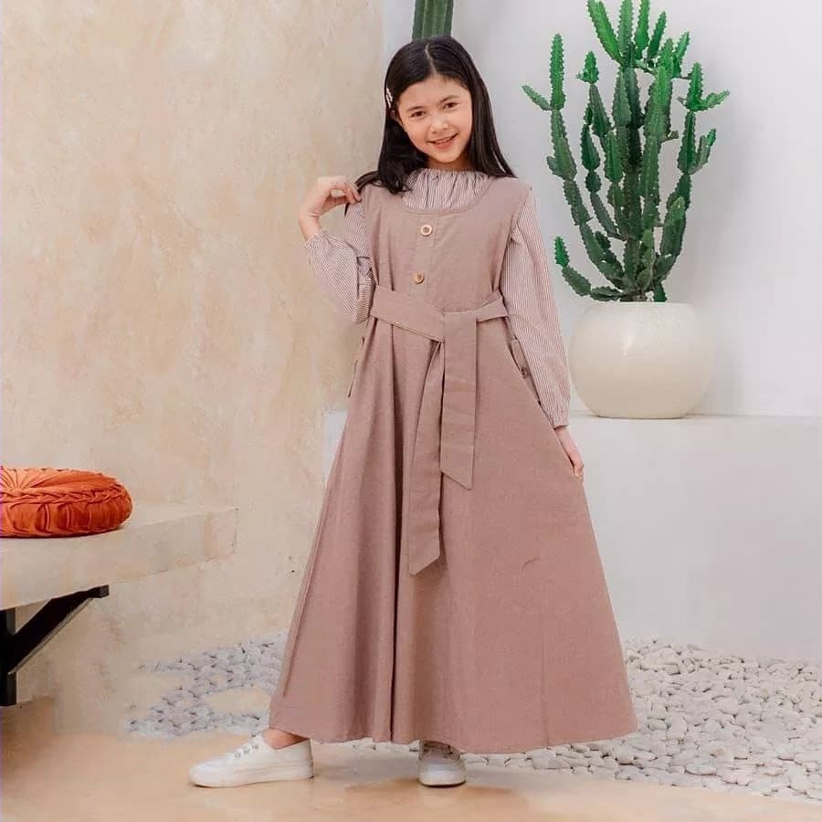 CIKITA KIDS SET Baju Muslim Anak Perempuan Terbaru 2021 Baju Set Anak Cewek Overall Anak Perempuan I
