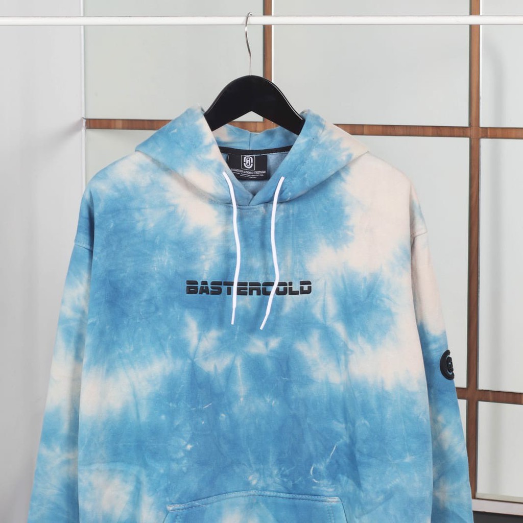 JAKET SWEATER HOODIE BSTR TIE DYE FUUL BLUE UNISEX PREMIUM QUALITY