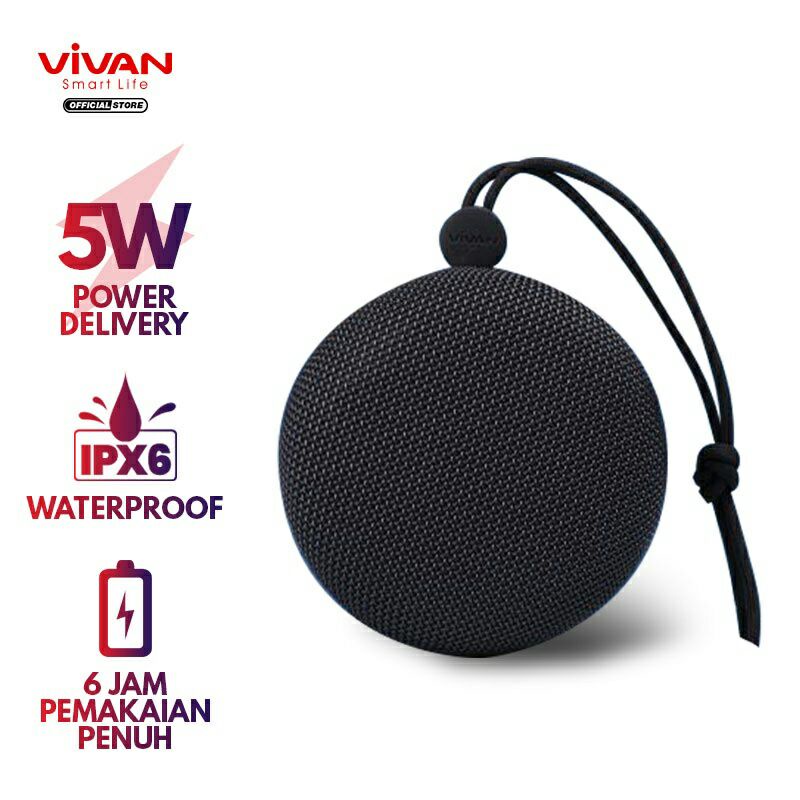 SPEAKER BLUETOOTH PORTABLE VIVAN VS2/VIVAN VS2 SPEAKER WIRELESS PORTABLE GARANSI 1TAHUN
