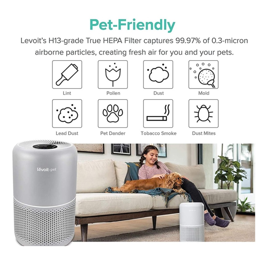 Levoit Core P350 Pet Care Air Purifier True HEPA H13 Filter Original