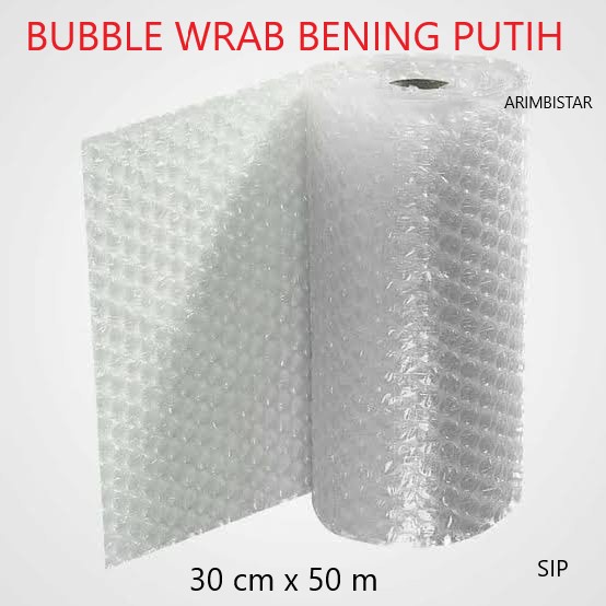 

Bubble Wrap Putih atau Bening Uk 30 cm x 50 m