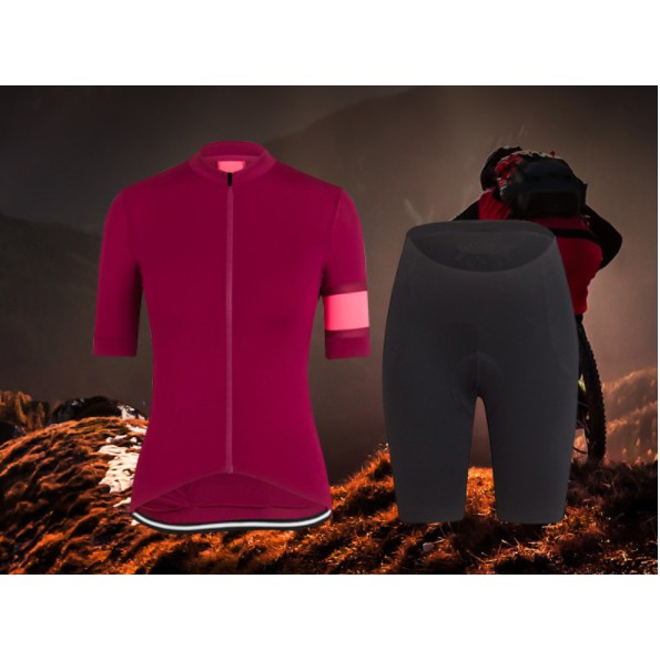 Set jersey baju celana Sepeda Wanita Lengan Pendek / Sunseet Sport Set Jersey Cycling Shorts SP01