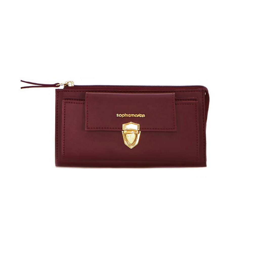 Dompet Ranjani Maroon W1917M2 Dompet Wanita Ori Sophie Martin Paris