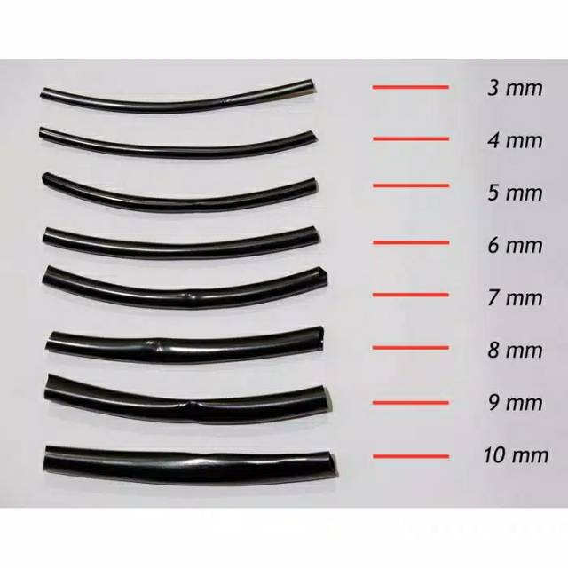 SELANG PEMBUNGKUS KABEL 8 MM / SELONGSONG KABEL PVC ANTI PANAS 8 MM