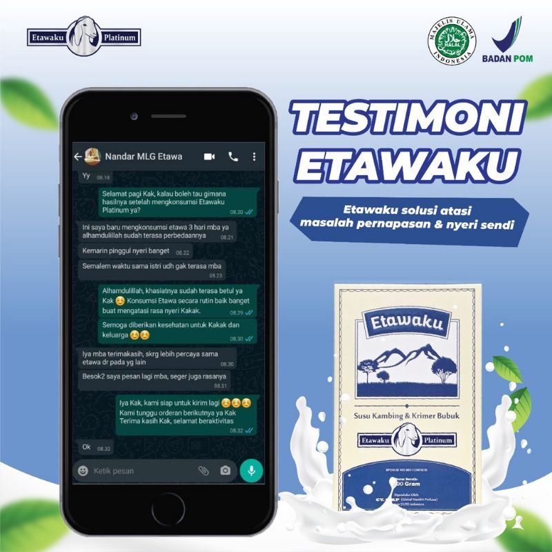 Etawaku Platinum Susu Kambing Etawa 200 gram