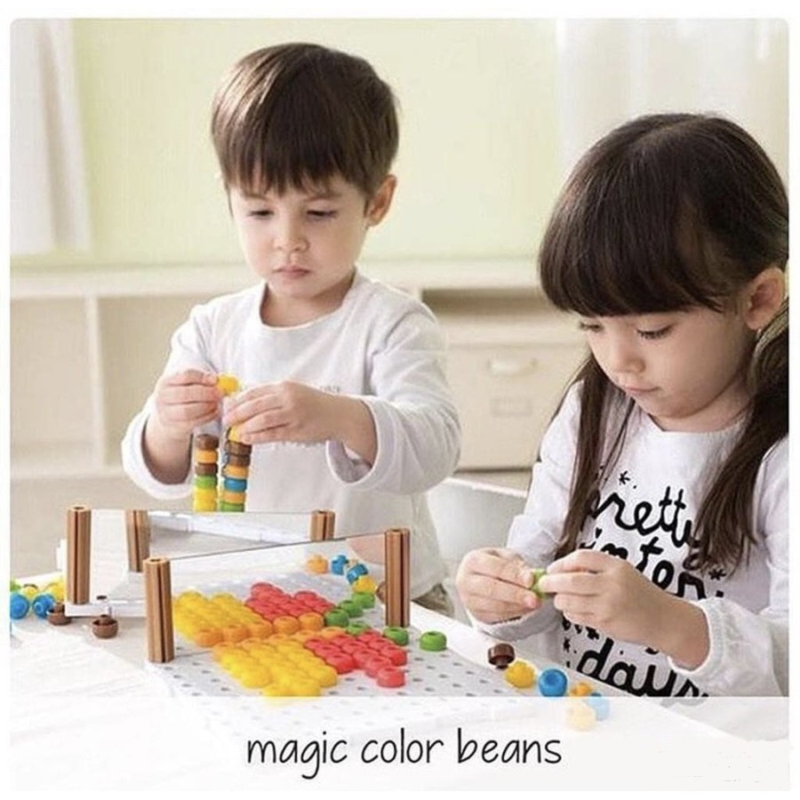 MAINAN EDUKASI ANAK MAGIC COLOR BEANS / MAINAN ANAK SENSORY PLAY