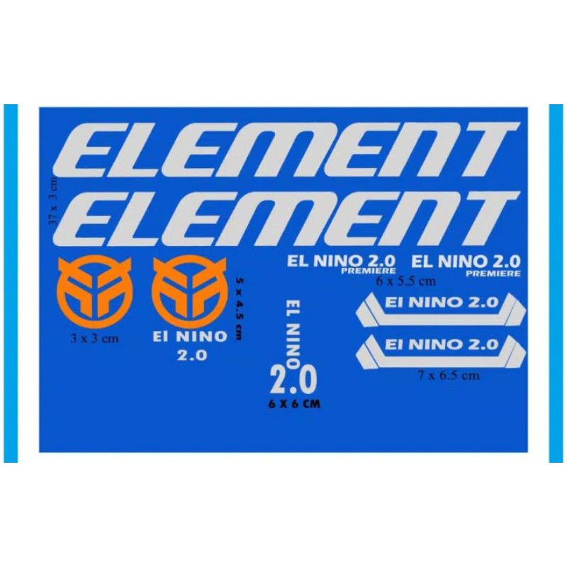 Cutting Sticker Frame Sepeda Element Elnino