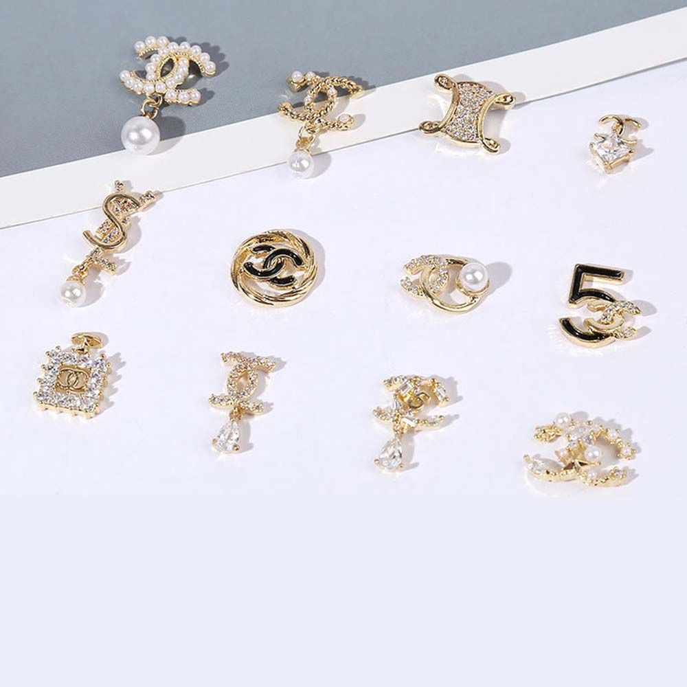 Mxbeauty Aksesoris Perhiasan Liontin Kristal Zircon Mutiara Glitter 3d Bahan Alloy Untuk Dekorasi Nail Art