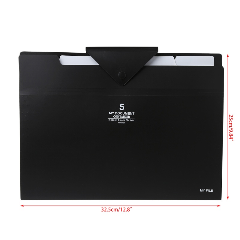 Mary 5layer Expanding File Folder Organ Bag A4 Organizer Paper Hold Document Folder