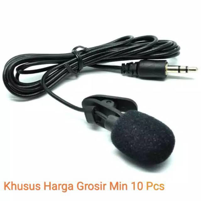 [HARGA GROSIR 10 Pcs] Microphone Mic Mini Jepit 3.5mm